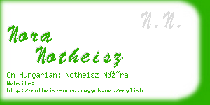 nora notheisz business card